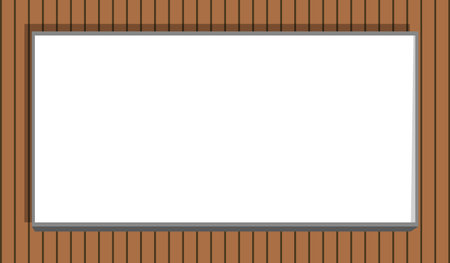 Public board vector on the wooden sheet vector wall backgroundのイラスト素材