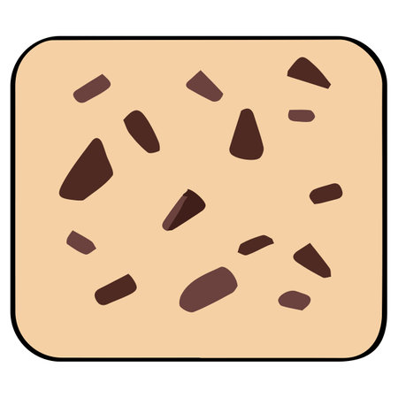 Chocolate milk bar clipart vector flat design on white background, dessert isolated clipping path elementのイラスト素材