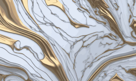 Marble white-gold surface texture background. luxury abstract pattern marble white vector illustrationのイラスト素材