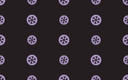 Seamless pattern with snowflake on a black background.