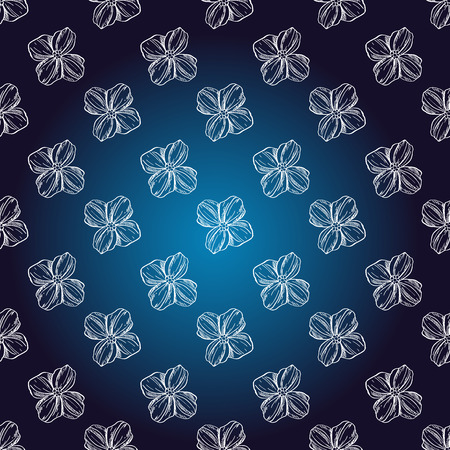 Seamless hand drawn pattern, dark blue background , vintage design, vector illustration.のイラスト素材