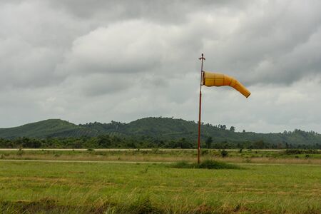 wind indicator in airfieldの写真素材