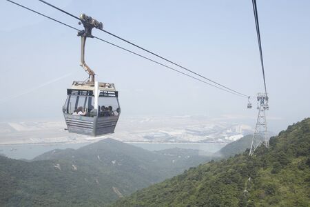 Beautiful view on cabin carの写真素材