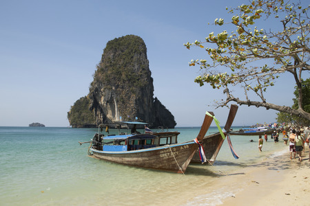 Sea and Boat, Krabi, Thailandのeditorial素材