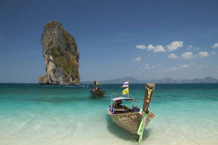Sea and Boat, Krabi, Thailandのeditorial素材