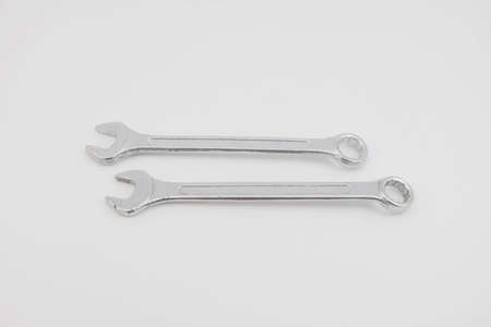 Wrench on white background