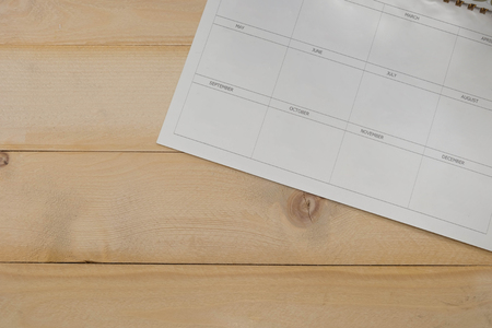 calender on wooden backgroundの写真素材