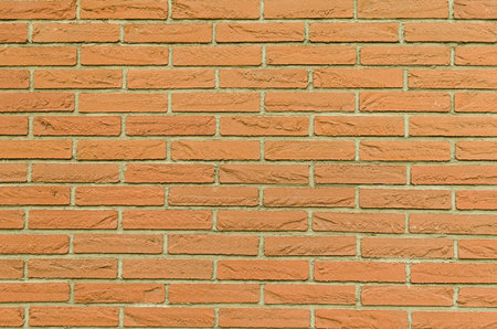 red brickwall horizontal backgroundの写真素材