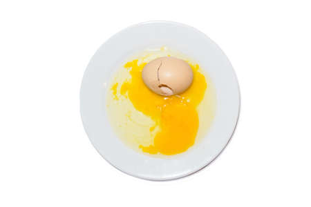 The yolk of chicken egg.の写真素材