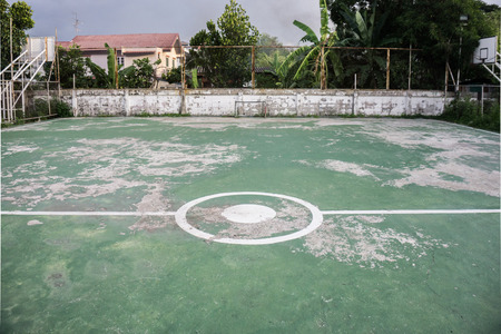 Street football field in thailand.の写真素材