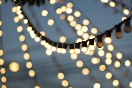 Light bulbs Bokeh.の写真素材