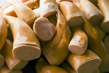 Bamboo shoot for sale in market.の写真素材