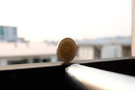 The coins are extremely attracted to passion.の写真素材