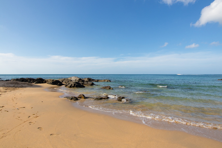 Panorama view point and sand beach and Koh Lanta Krabi Thailandの写真素材