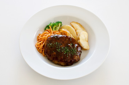 Hamburger steakの写真素材