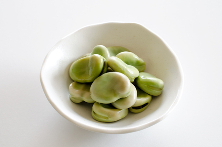 Boiled broad beansの写真素材