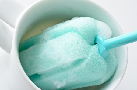 Glass wash spongeの写真素材