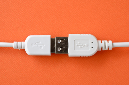 USB extension cableの写真素材