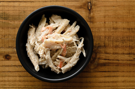 Burdock chicken saladの写真素材