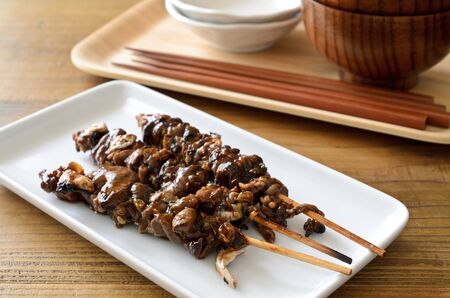 Grilled eel gutsの写真素材