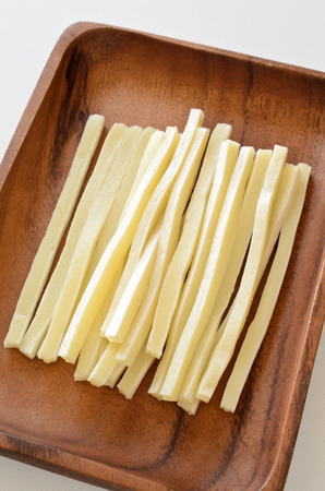 Cheese sandwiches with smoked codの写真素材