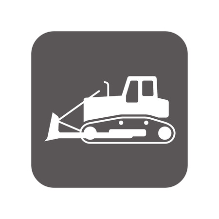 Bulldozer iconのイラスト素材