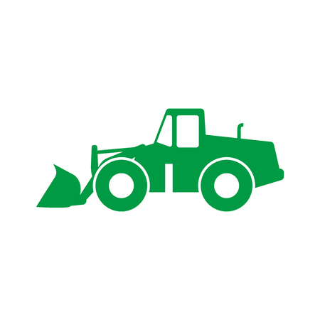 Wheel loader iconのイラスト素材