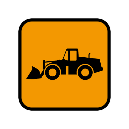 Wheel loader iconのイラスト素材