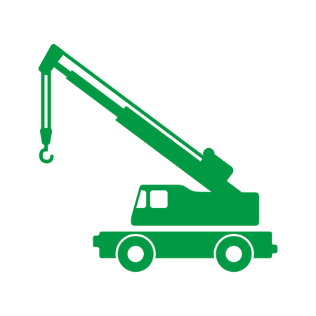 Crane truck iconのイラスト素材