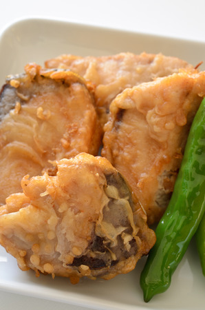 Yellowtail karaageの写真素材