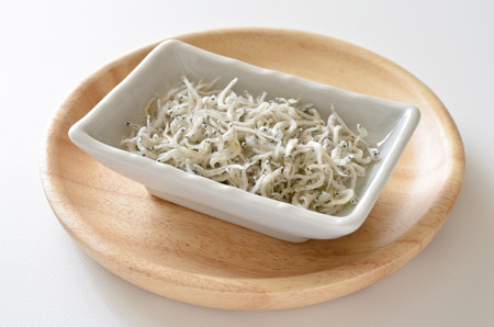 Dried young sardinesの写真素材