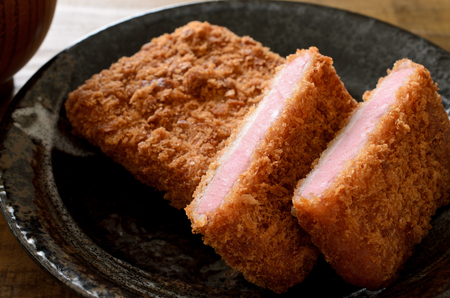 Ham cutletの写真素材