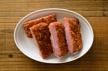 Ham cutletの写真素材