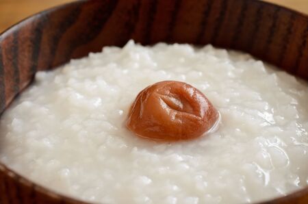 Image of rice porridge with pickled plumの写真素材