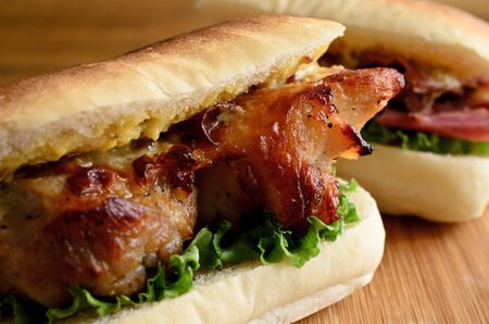 focaccia sandwichesの写真素材