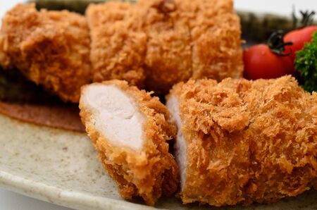 stick-shaped pork fillet cutletの写真素材