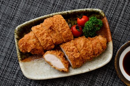 stick-shaped pork fillet cutletの写真素材