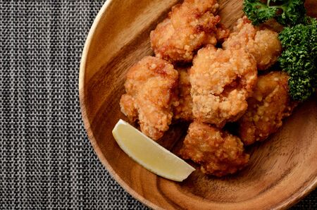 japanese fried chickenの写真素材