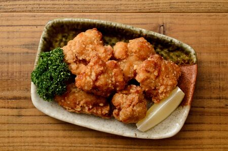 japanese fried chickenの写真素材