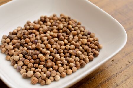 whole coriander seedの写真素材