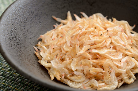 dried Akiami shrimpの写真素材