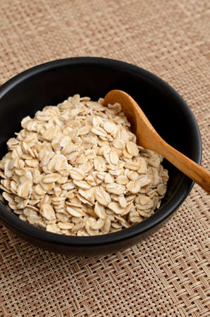 large flake oatmealの写真素材