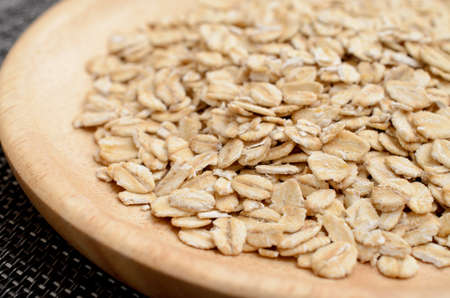 large flake oatmealの写真素材