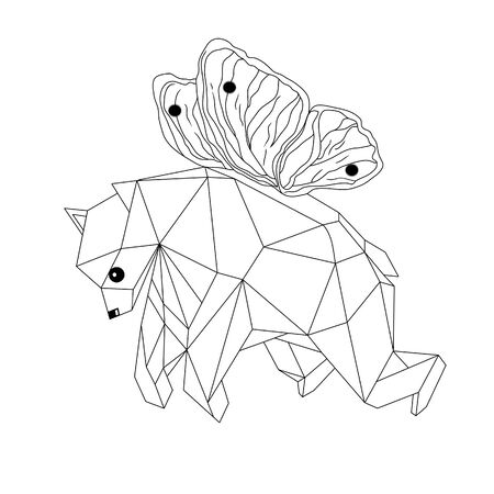 Bear vector objectのイラスト素材