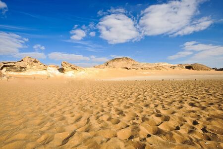 The desert , with blue sky の写真素材
