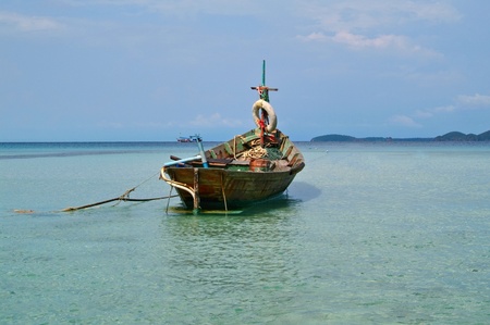 long tailed boat,Thailandの写真素材
