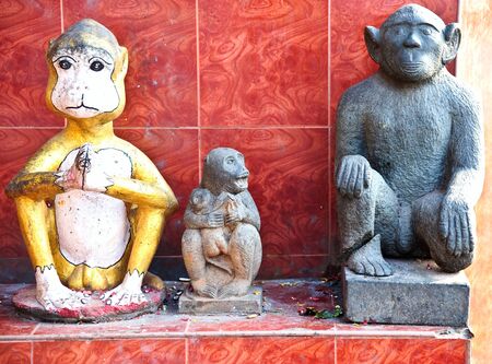 monkey statueの写真素材