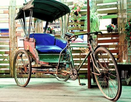 old tricycleの写真素材