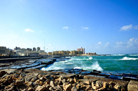 Sea view in Egypt at dayligt.の写真素材