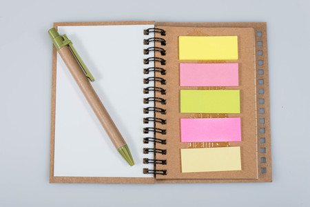 notebook isolated on a white backgroundの写真素材